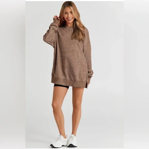 Brown Oversized Sweatshirt – New With Tags - Picture 1 of 9